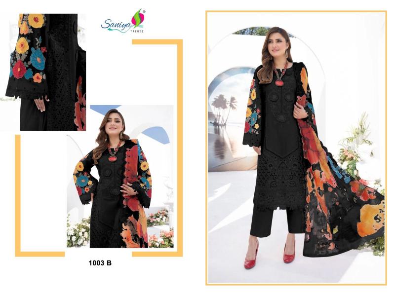 Saniya Karma Collection Vol 1 D - 1001 Embodry Salwar Kameez Wholesale Catalog 