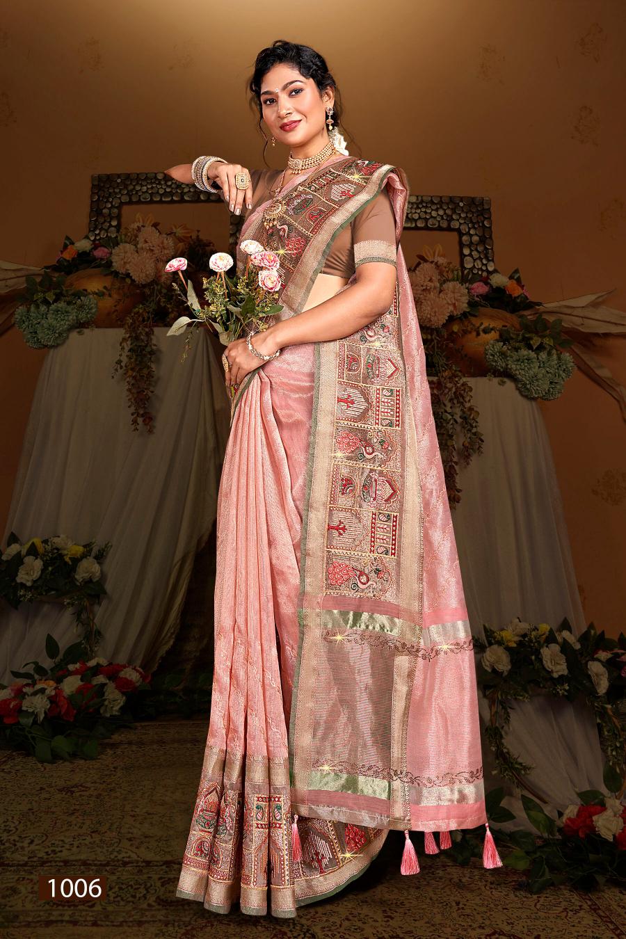 Saroj  Amaira silk vol.1 organza silk saree in surat with price wholesale