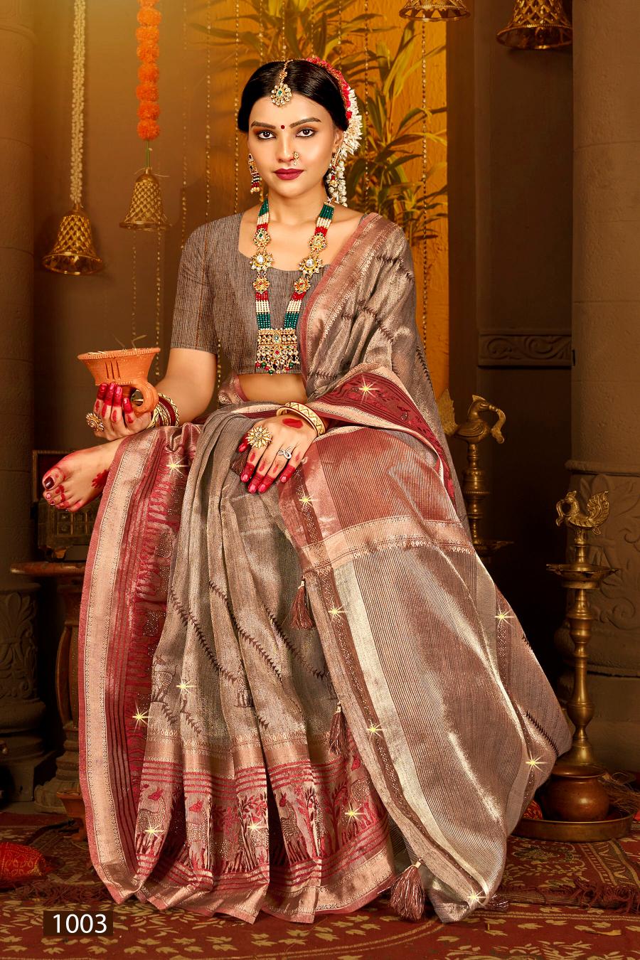 Saroj  Amaira silk vol.4 organza silk saree in surat with price wholesale