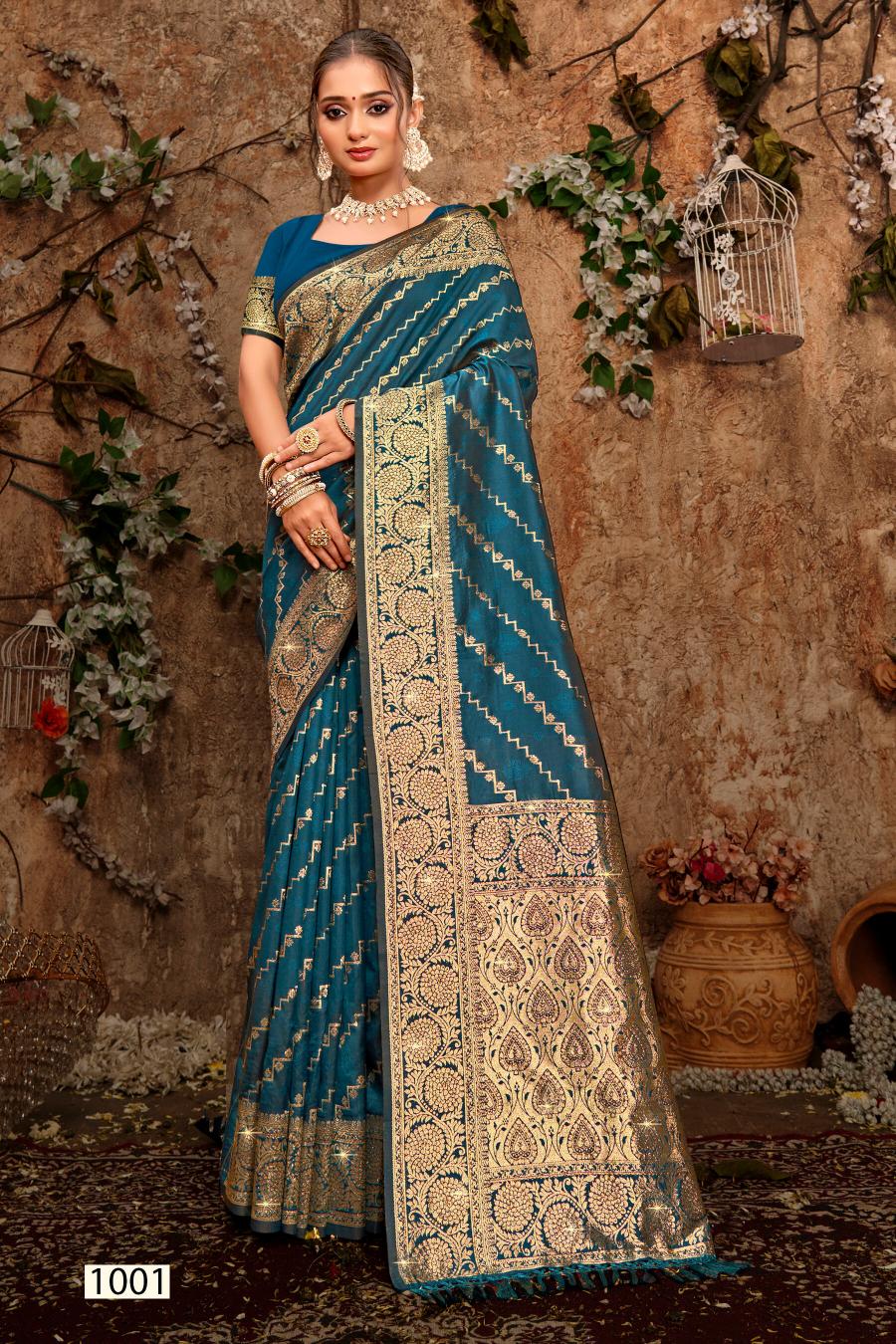 Saroj Dulhan silk swarovski vol.4 Soft silk saree in surat with price wholesale