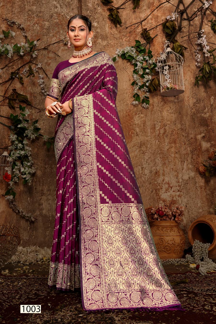 Saroj Dulhan silk swarovski vol.4 Soft silk saree in surat with price wholesale