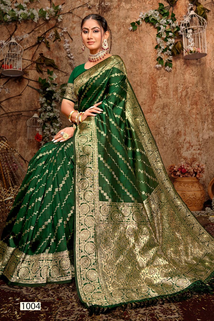 Saroj Dulhan silk swarovski vol.4 Soft silk saree in surat with price wholesale