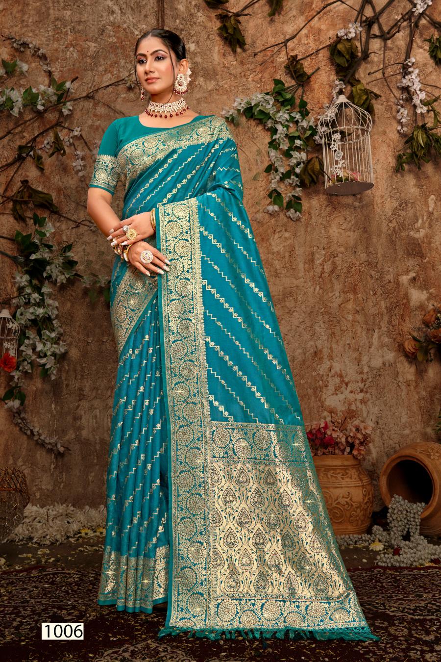 Saroj Dulhan silk swarovski vol.4 Soft silk saree in surat with price wholesale