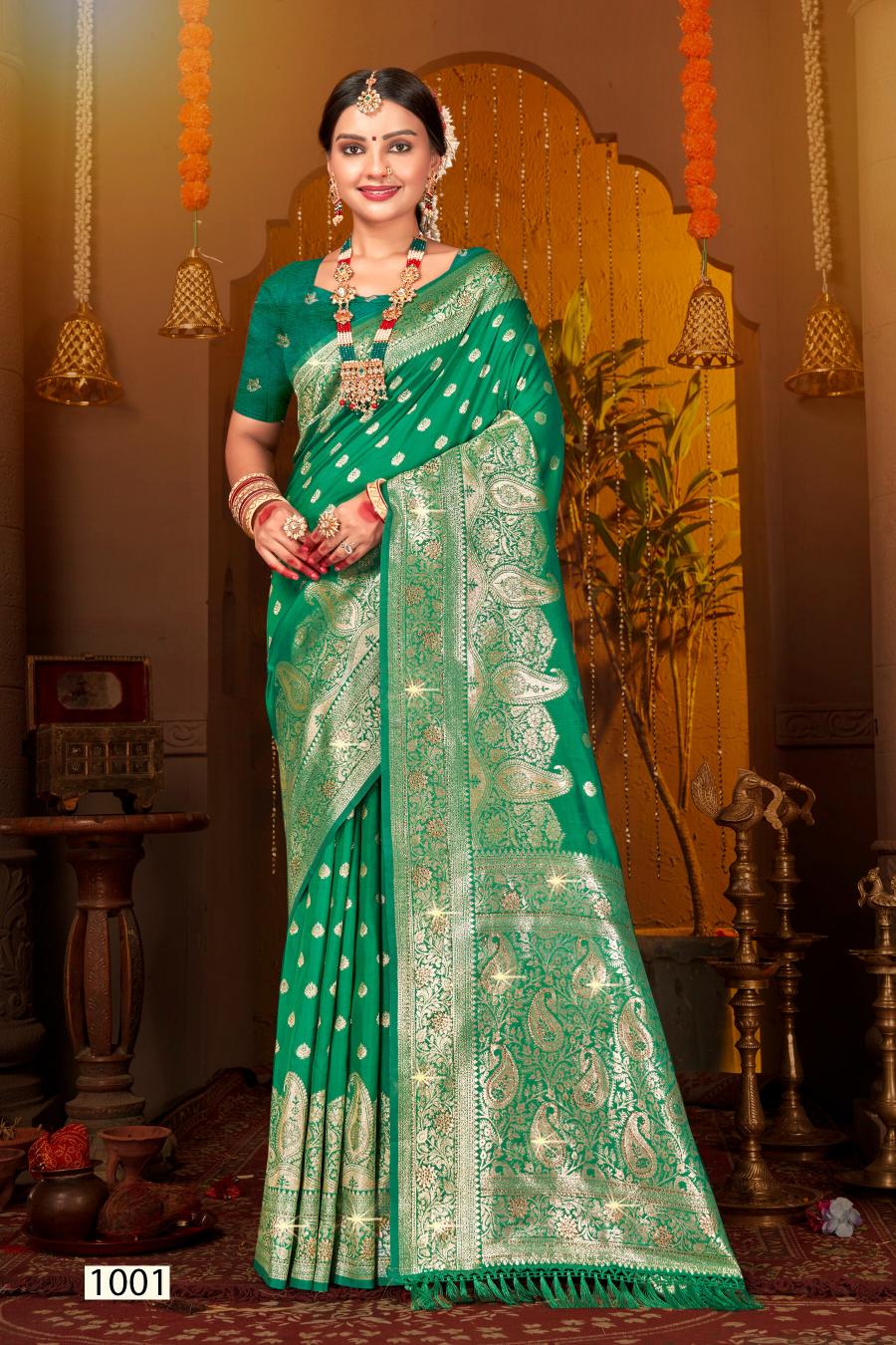 Saroj Dulhan silk swarovski vol.5 Soft silk saree in surat with price wholesale