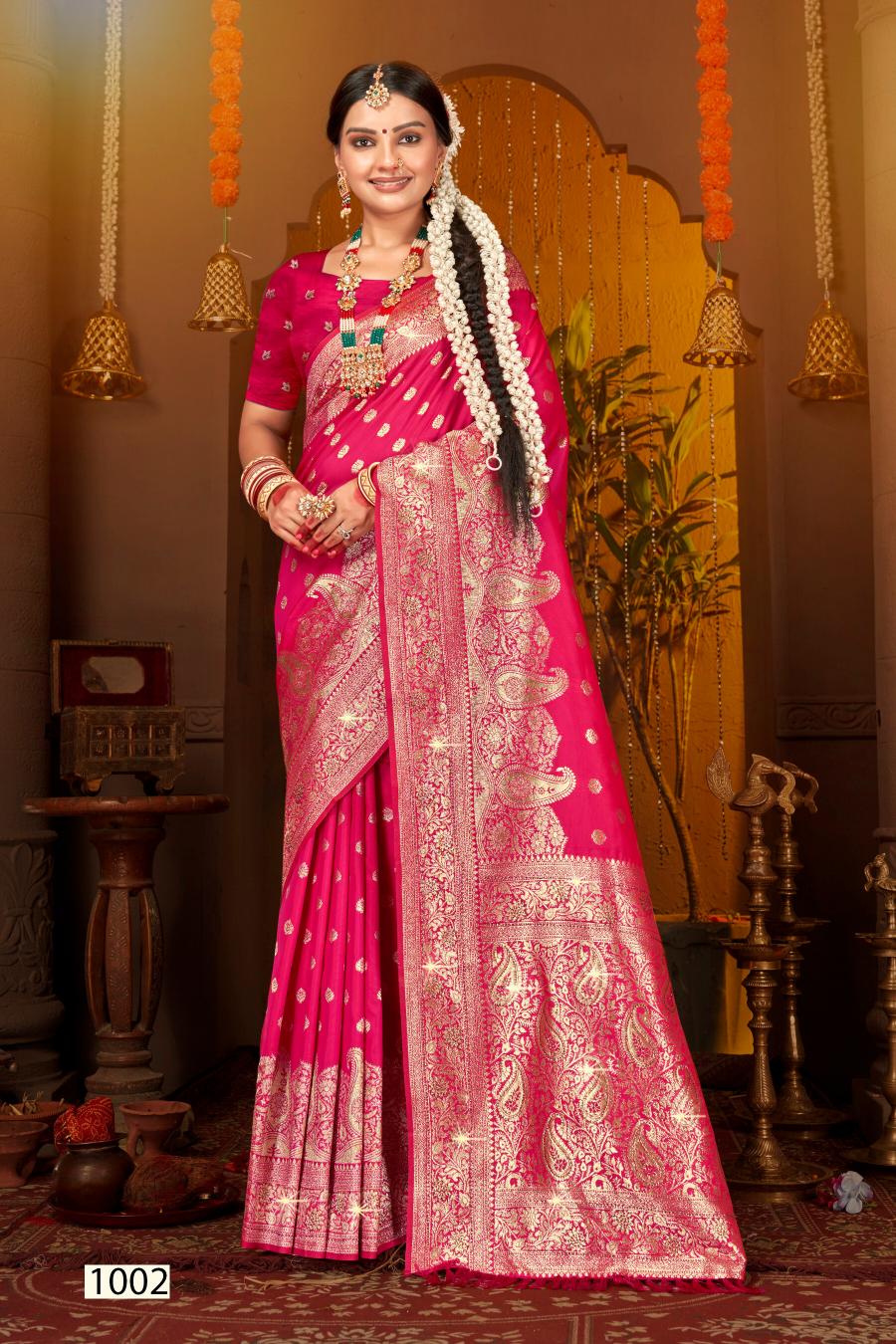 Saroj Dulhan silk swarovski vol.5 Soft silk saree in surat with price wholesale