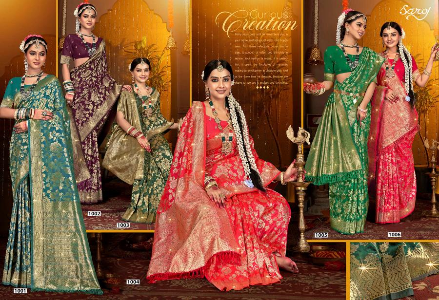 Saroj Dulhan silk swarovski vol.6 Soft silk saree in surat with price wholesale