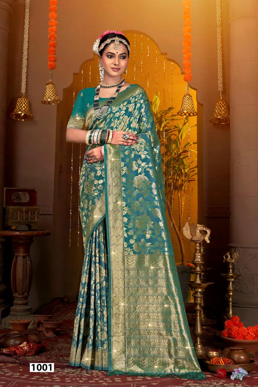 Saroj Dulhan silk swarovski vol.6 Soft silk saree in surat with price wholesale