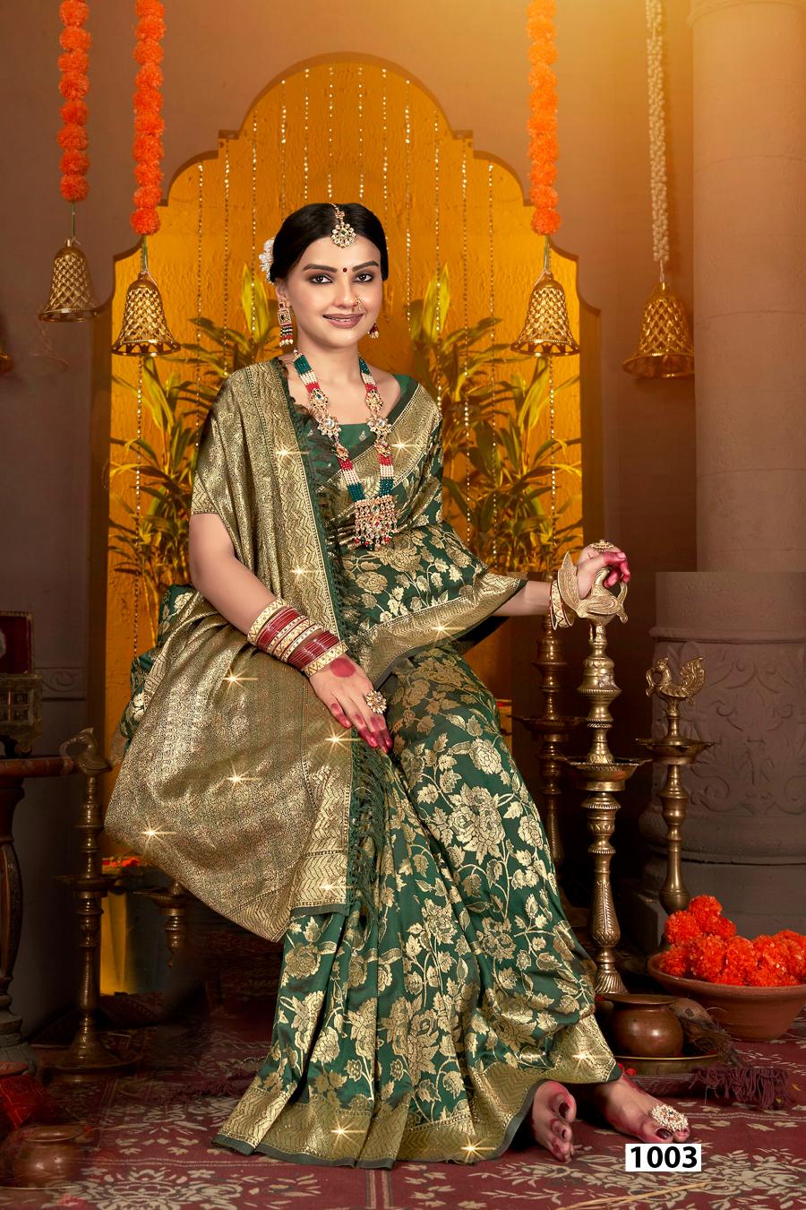 Saroj Dulhan silk swarovski vol.6 Soft silk saree in surat with price wholesale
