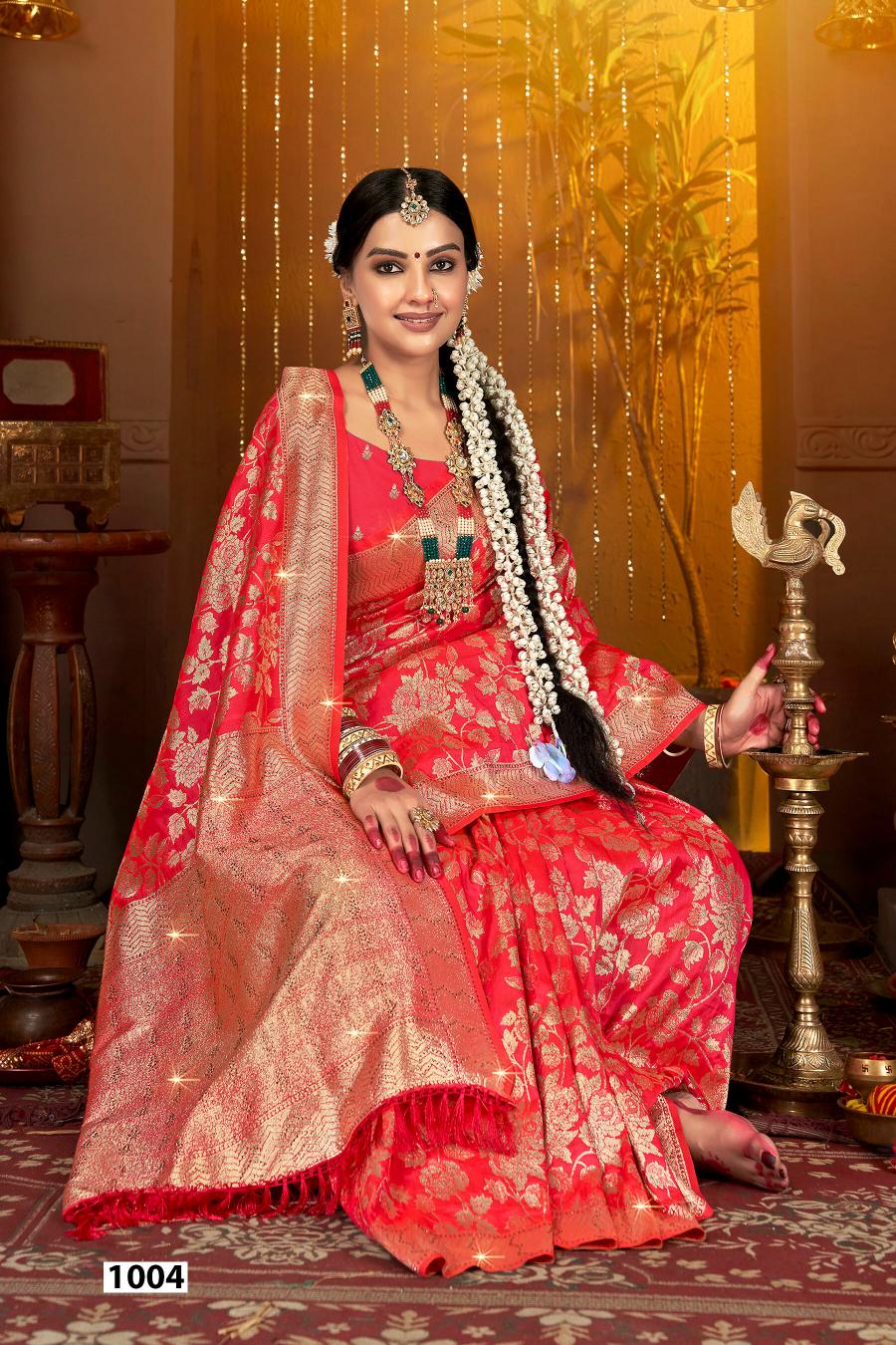 Saroj Dulhan silk swarovski vol.6 Soft silk saree in surat with price wholesale