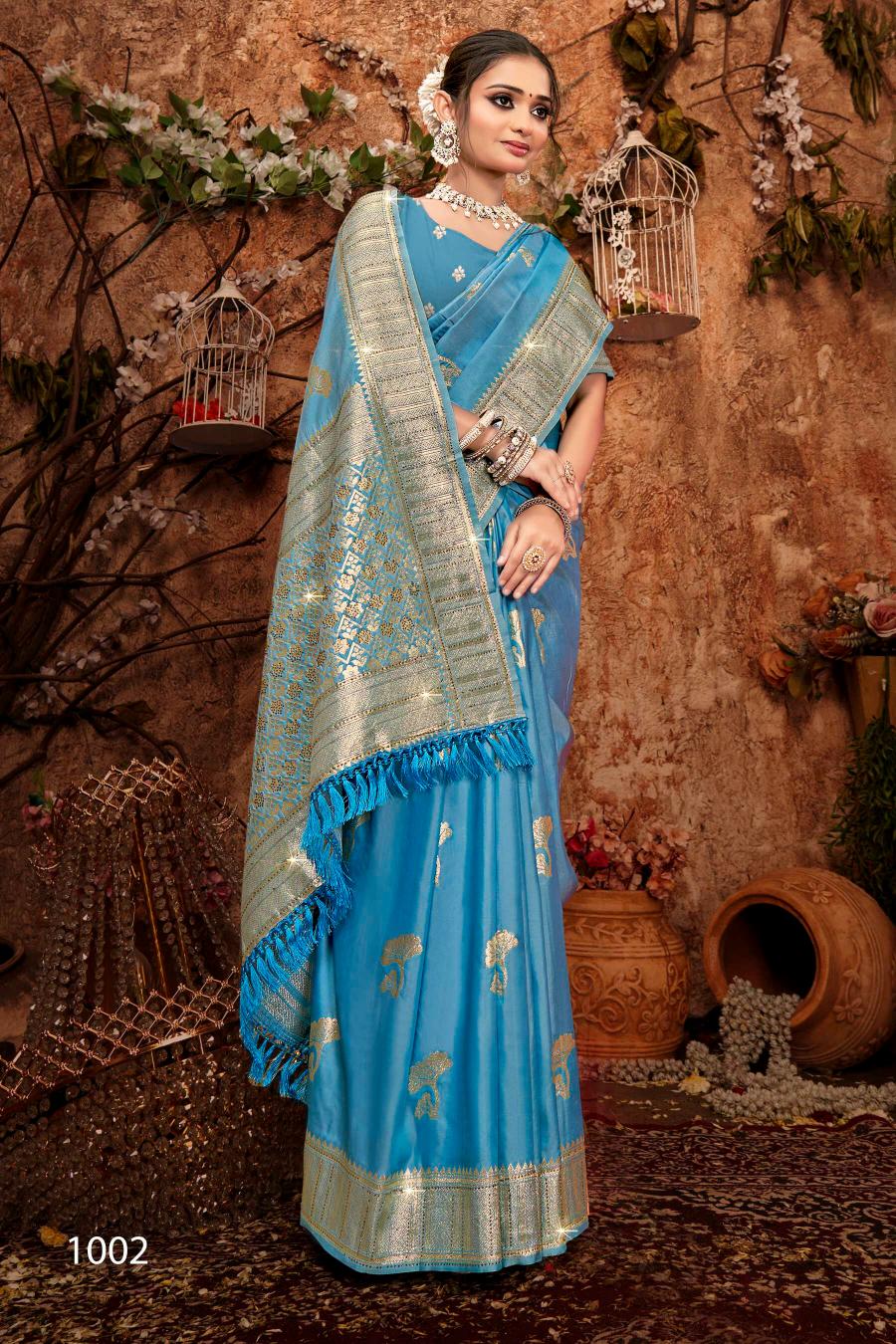 Saroj Dulhan silk swarovski vol.9 Soft silk saree in surat with price wholesale