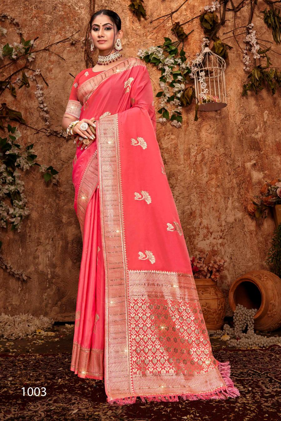 Saroj Dulhan silk swarovski vol.9 Soft silk saree in surat with price wholesale
