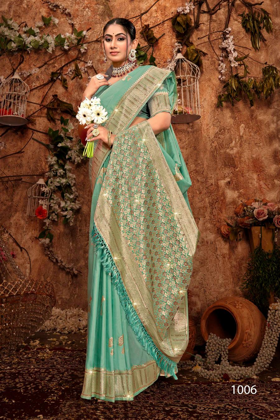 Saroj Dulhan silk swarovski vol.9 Soft silk saree in surat with price wholesale