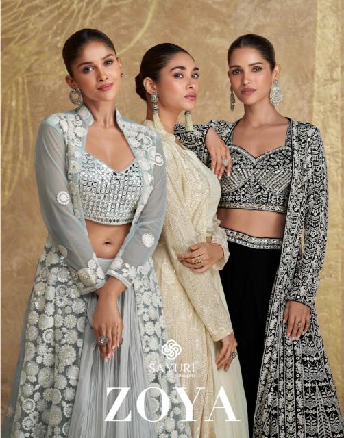 Sayuri Zoya Designer Georgette Lehenga Choli Wholesale Catalog 