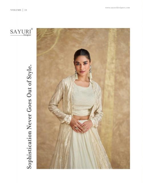 Sayuri Zoya Designer Georgette Lehenga Choli Wholesale Catalog 