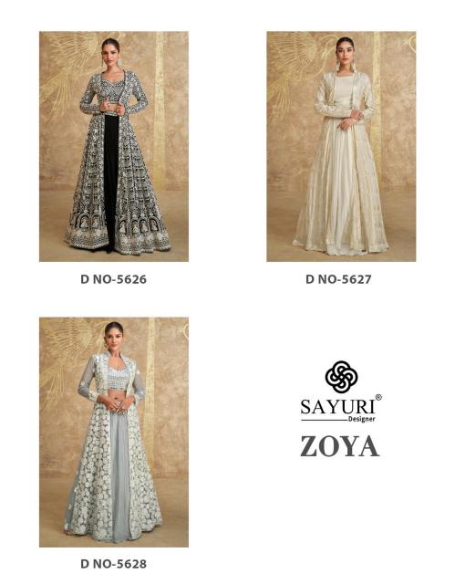 Sayuri Zoya Designer Georgette Lehenga Choli Wholesale Catalog 