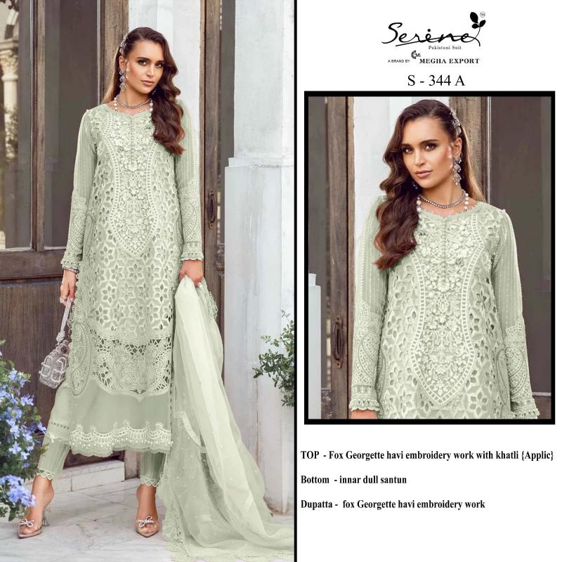 SERINE S 344 A-B-C-D Pakistani Suits Wholesale Catalog