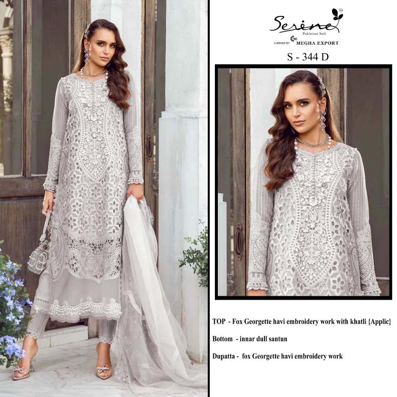 SERINE S 344 A-B-C-D Pakistani Suits Wholesale Catalog