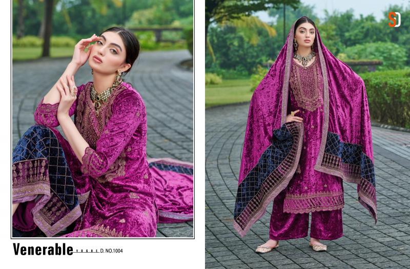 Shraddha Noor Velvet Designer Salwar Kameez Wholesale Catalog