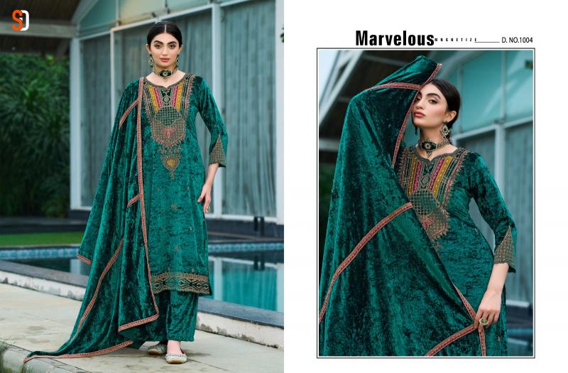 Shraddha Noor Velvet Designer Salwar Kameez Wholesale Catalog