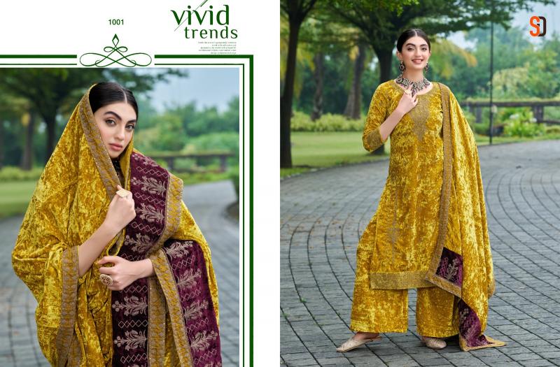 Shraddha Shahzadi Velvet Designer Salwar Suits Wholesale Catalog