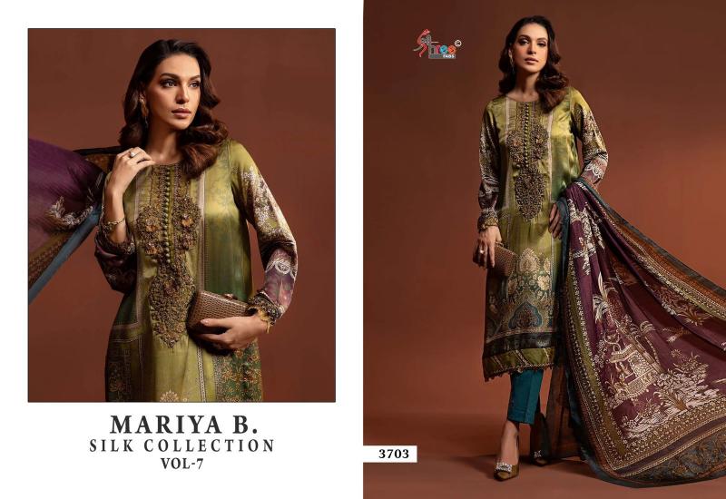 Shree Mariya B Silk Collection Vol 7 Pakistani Suits Wholesale Catalog