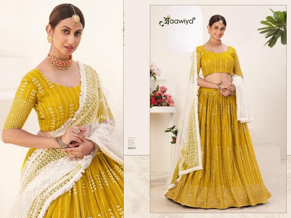 SIYA VOL-1 MUSTARD 8003 PREMIUM COLLECTION THIS WEDDING SEASON Lehenga choli Wholesale catalog