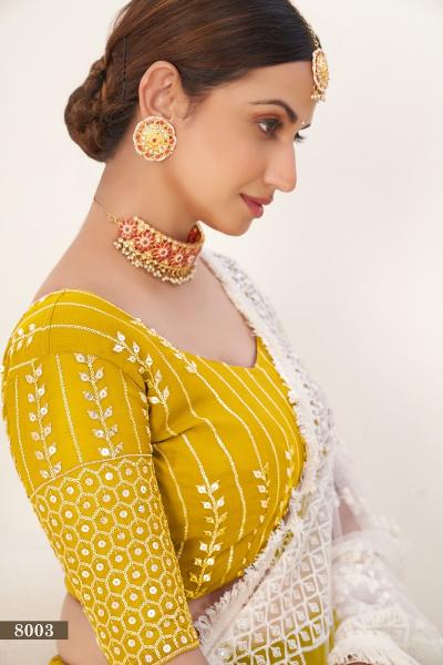 SIYA VOL-1 MUSTARD 8003 PREMIUM COLLECTION THIS WEDDING SEASON Lehenga choli Wholesale catalog