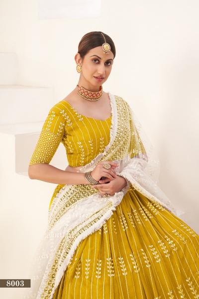 SIYA VOL-1 MUSTARD 8003 PREMIUM COLLECTION THIS WEDDING SEASON Lehenga choli Wholesale catalog