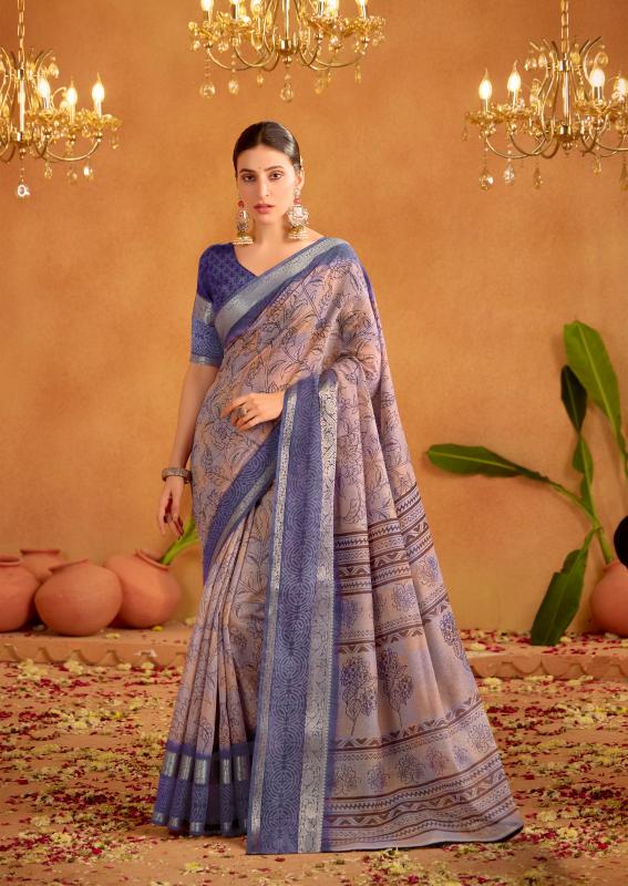 Sr Kalakruti Soft Cotton Printed Fancy Saree Wholesaler in Surat