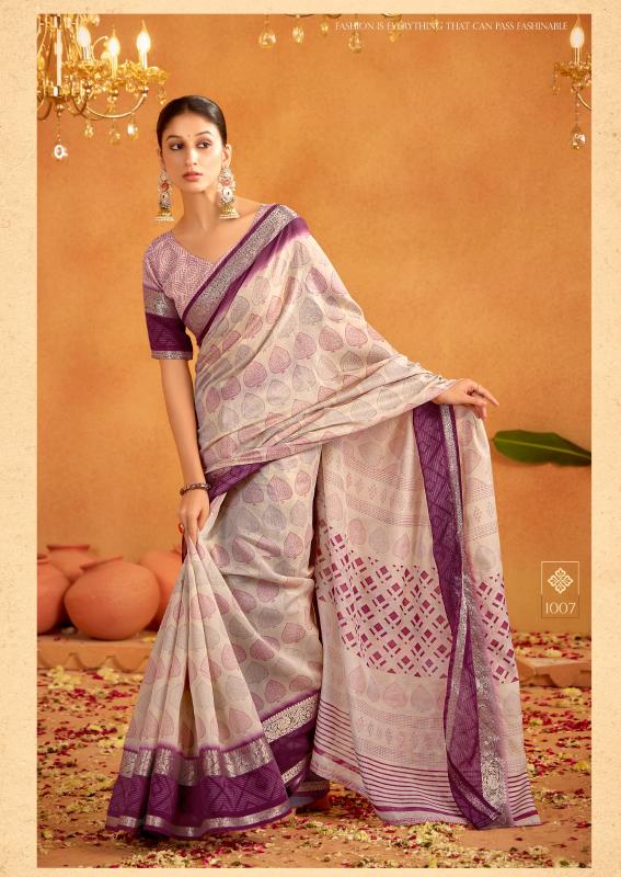 Sr Kalakruti Soft Cotton Printed Fancy Saree Wholesaler in Surat