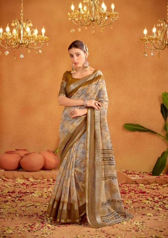 Sr Kalakruti Soft Cotton Printed Fancy Saree Wholesaler in Surat