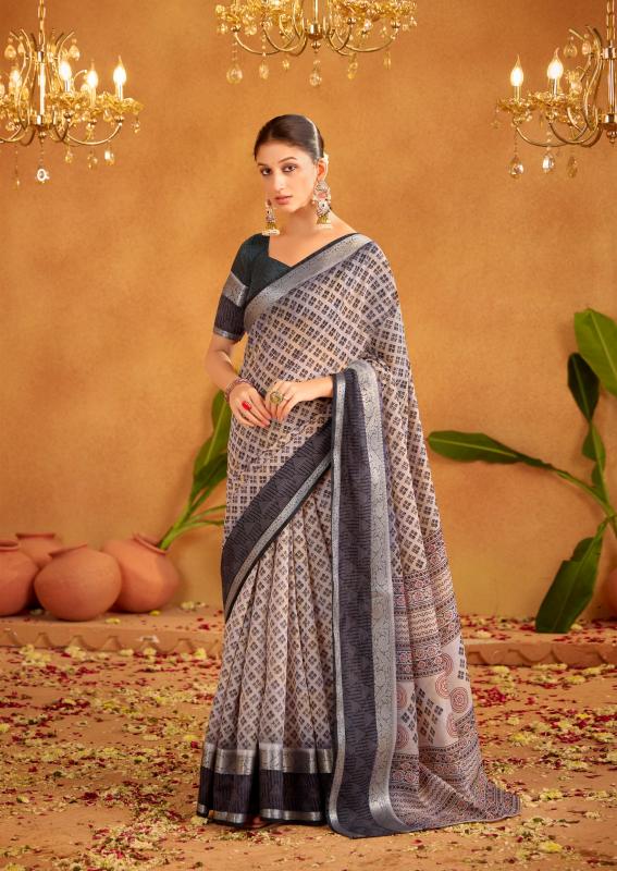 Sr Kalakruti Soft Cotton Printed Fancy Saree Wholesaler in Surat
