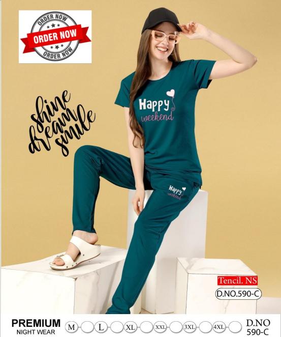 SUMMER SPECIAL VOL.#PC590 Night Suits Wholesale catalog