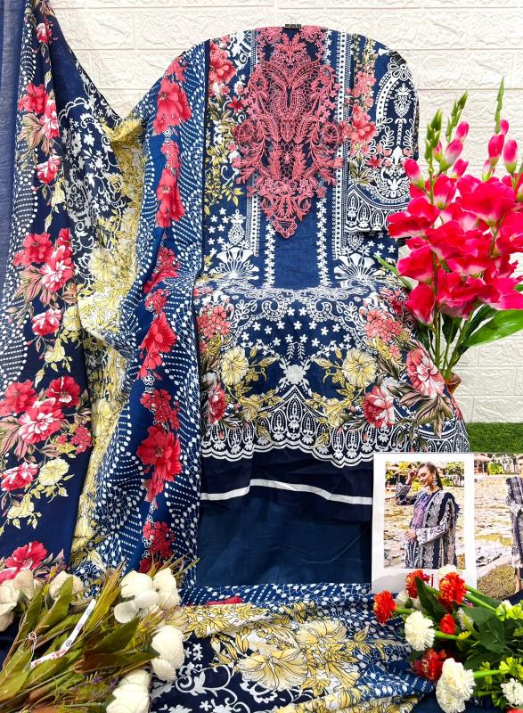 Taj 549 And 552 Chiffon Dupatta Pakistani Suits Wholesale Catalog