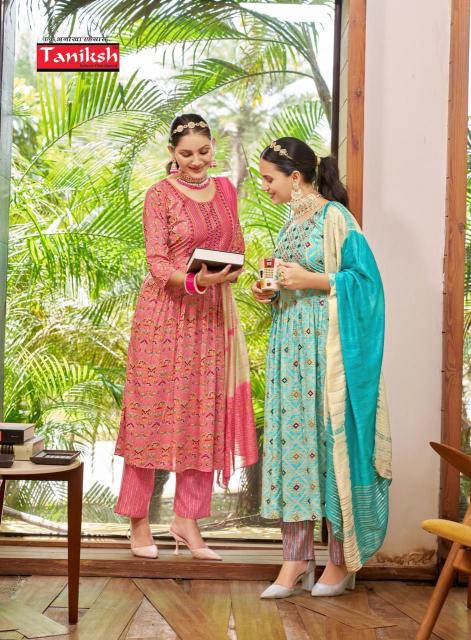 Taniksh Sibani Vol 6 Navy Blue Kurti Online India