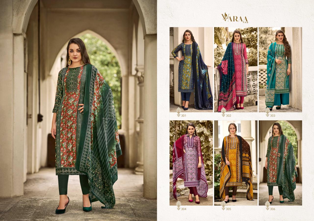 VARAA FAB Aarohi Vol 3 Musline Digital print Salwar Kameez Wholesale Catalog