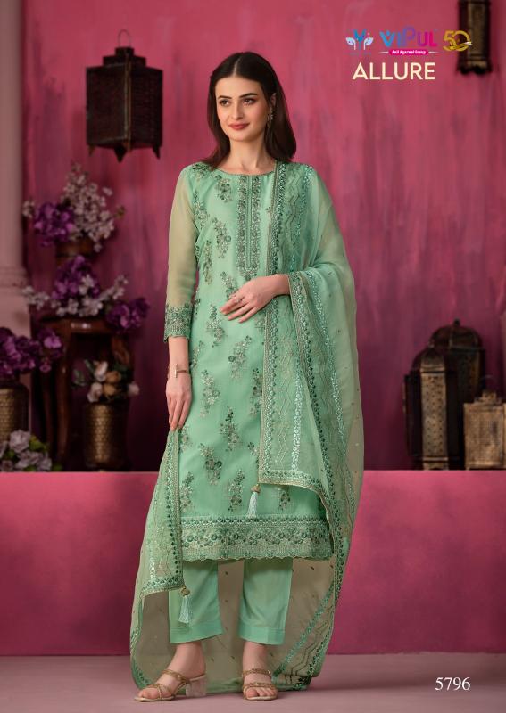 Vipul Allure Net Dress Material Wholesale