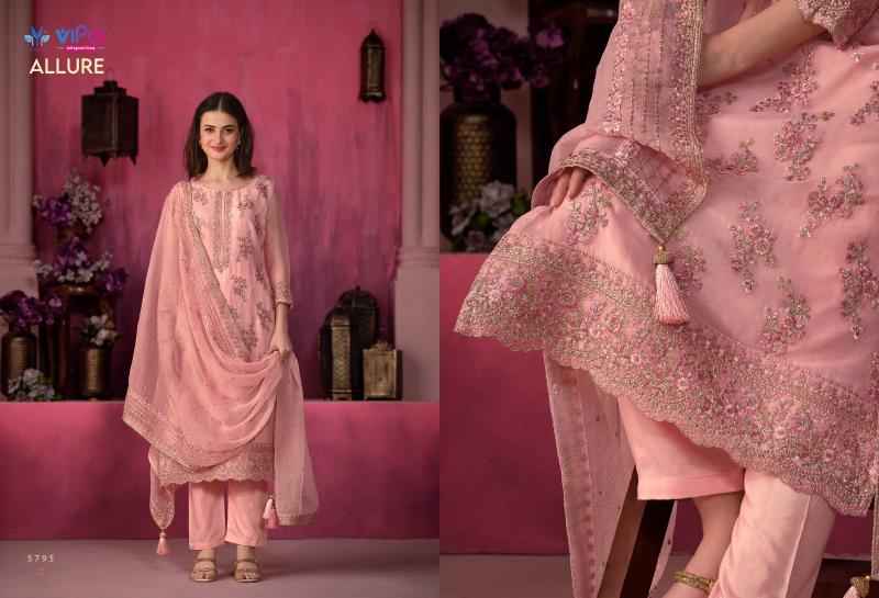 Vipul Allure Net Dress Material Wholesale