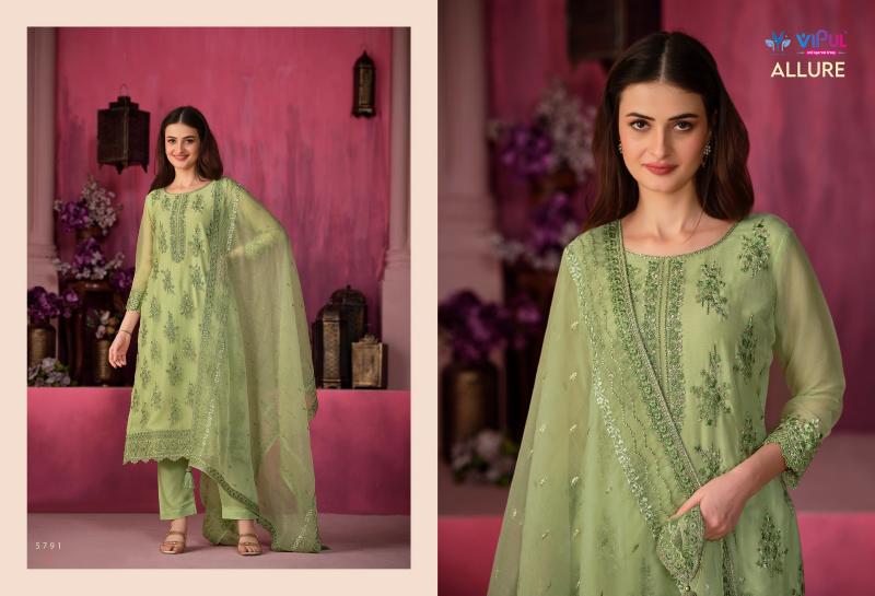 Vipul Allure Net Dress Material Wholesale