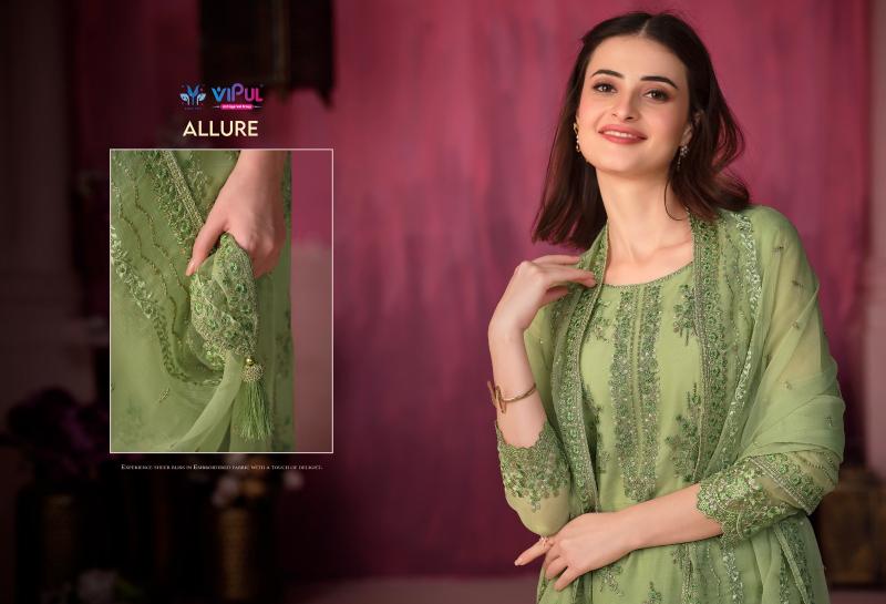 Vipul Allure Net Dress Material Wholesale