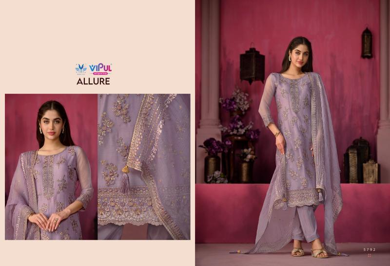 Vipul Allure Net Dress Material Wholesale