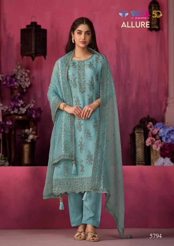Vipul Allure Net Dress Material Wholesale