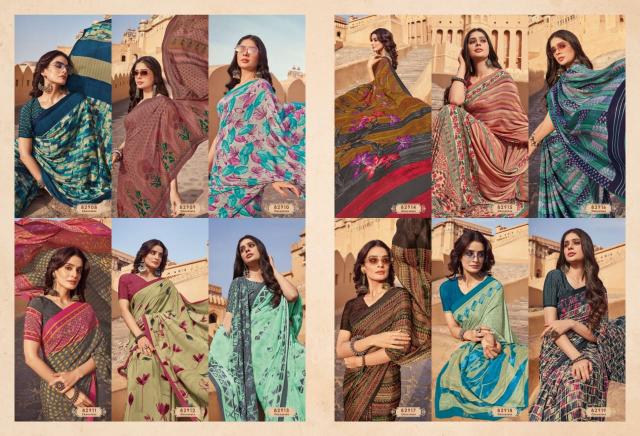 Vipul Crapy Colla Vol 22 Saree Wholesalers in Surat for Reseller