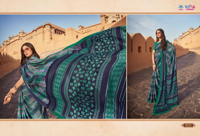 Vipul Crapy Colla Vol 22 Saree Wholesalers in Surat for Reseller