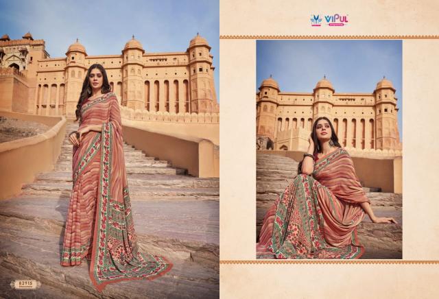 Vipul Crapy Colla Vol 22 Saree Wholesalers in Surat for Reseller