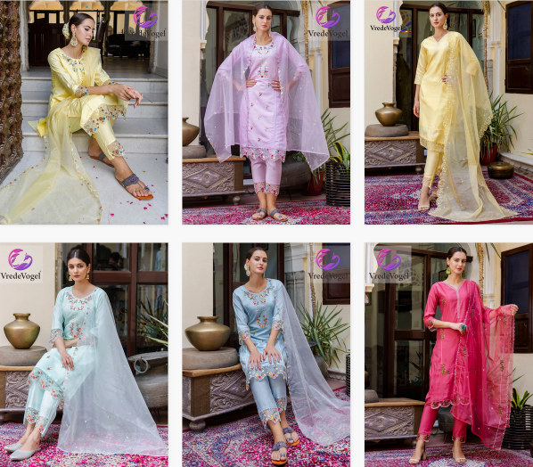 VredeVogel Anamika buy catalogue kurtis online india