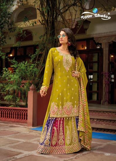 Your choice Ethnic Heavy Chinon Salwar Kameez Wholesale Catalog