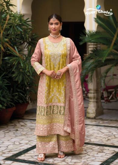 Your choice Simmer Embodry Salwar Kameez Wholesale Catalog