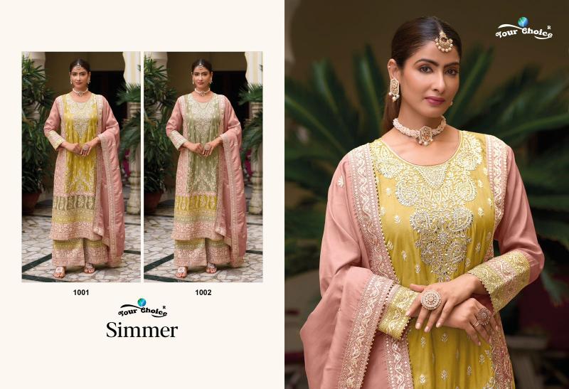 Your choice Simmer Embodry Salwar Kameez Wholesale Catalog