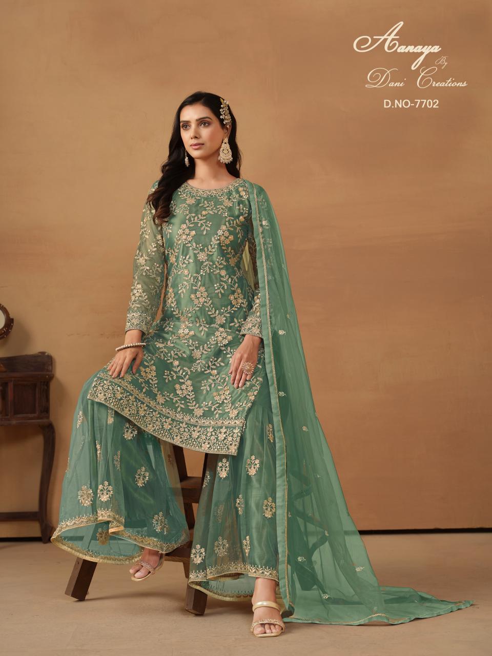 Aanaya Vol 177 Net Satin Pakistani Suits Wholsale Catalog
